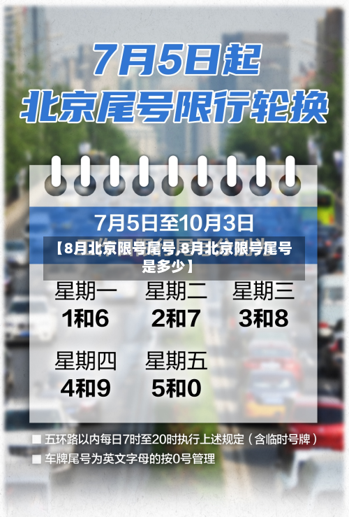 【8月北京限号尾号,8月北京限号尾号是多少】