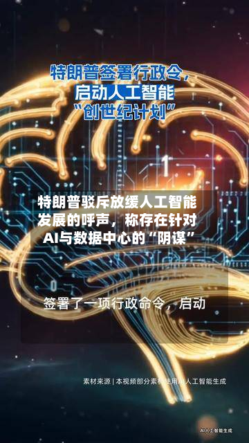 特朗普驳斥放缓人工智能发展的呼声	，称存在针对AI与数据中心的“阴谋”-第3张图片