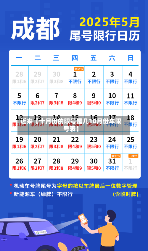 近来【十月份的限号是几10月份车限号表】