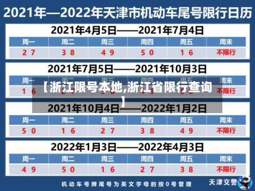 【浙江限号本地,浙江省限行查询】