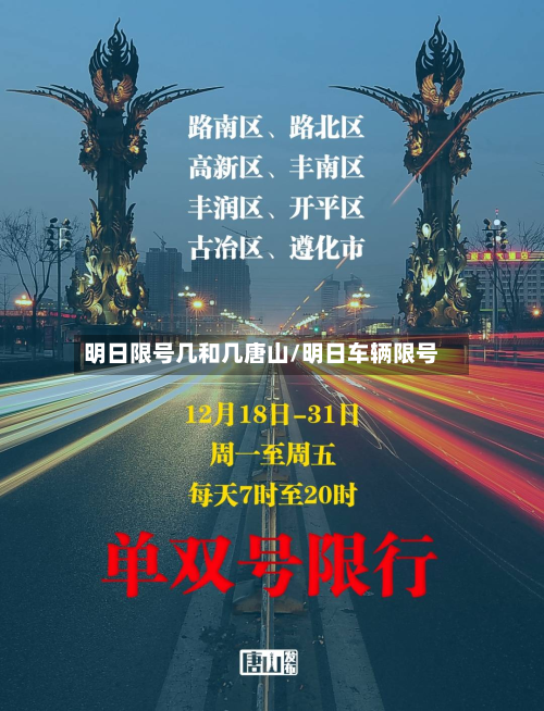 明日限号几和几唐山/明日车辆限号