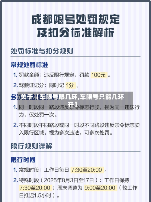 关于【车限号限几环,车限号只能几环开】-第3张图片