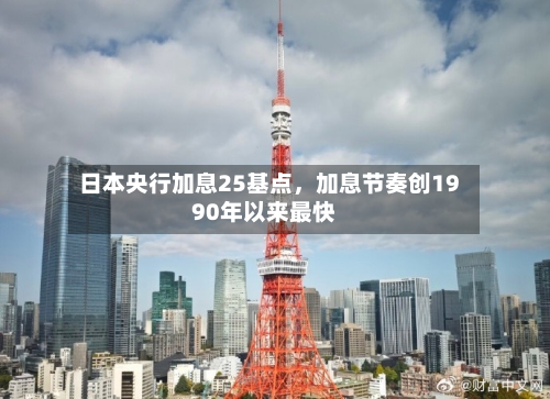 日本央行加息25基点，加息节奏创1990年以来最快-第3张图片