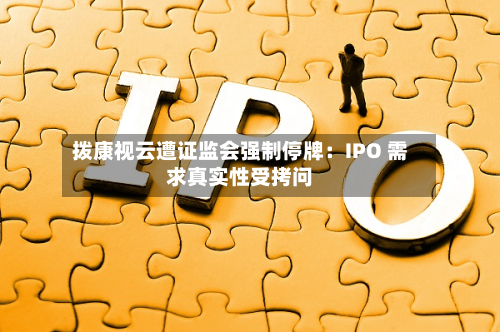 拨康视云遭证监会强制停牌：IPO 需求真实性受拷问-第3张图片