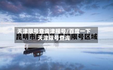 天津限号查询津摇号/百度一下天津限号查询-第2张图片