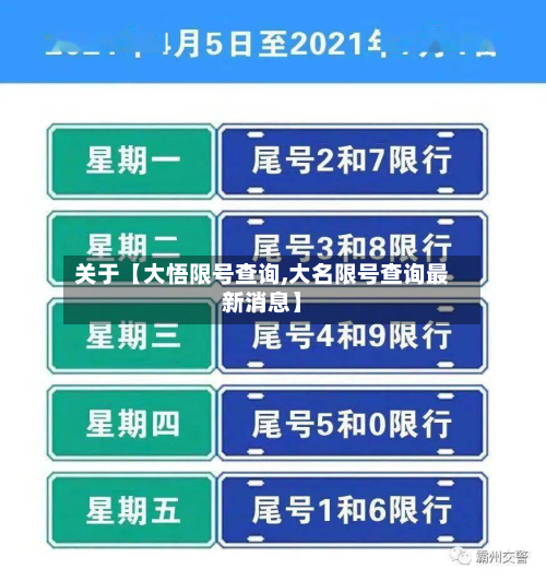 关于【大悟限号查询,大名限号查询最新消息】-第2张图片