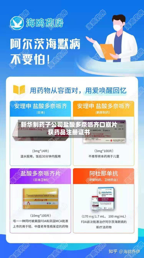 新华制药子公司盐酸多奈哌齐口崩片获药品注册证书