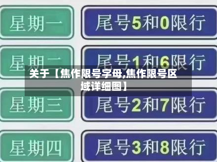 关于【焦作限号字母,焦作限号区域详细图】