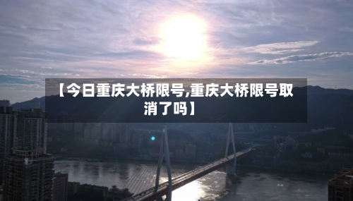 【今日重庆大桥限号,重庆大桥限号取消了吗】-第3张图片