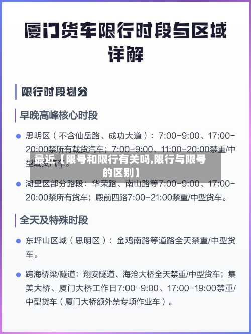 最近【限号和限行有关吗,限行与限号的区别】
