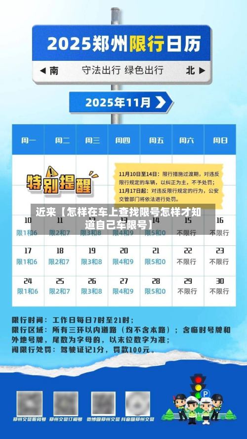 近来【怎样在车上查找限号怎样才知道自己车限号】