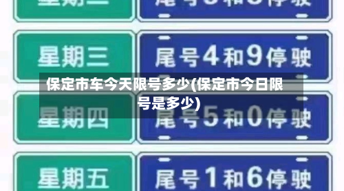 保定市车今天限号多少(保定市今日限号是多少)