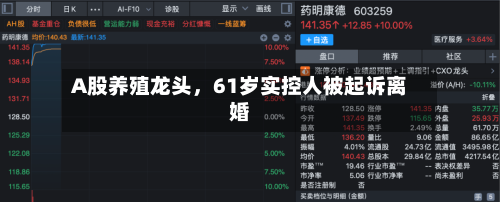A股养殖龙头，61岁实控人被起诉离婚-第3张图片