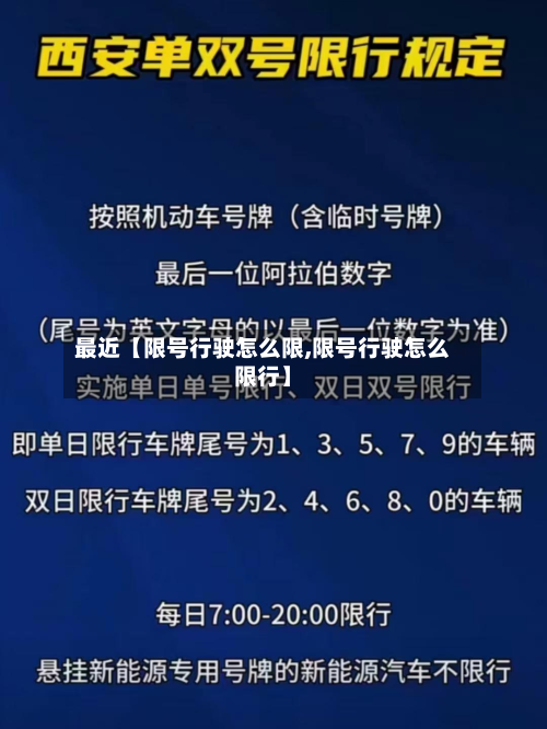 最近【限号行驶怎么限,限号行驶怎么限行】