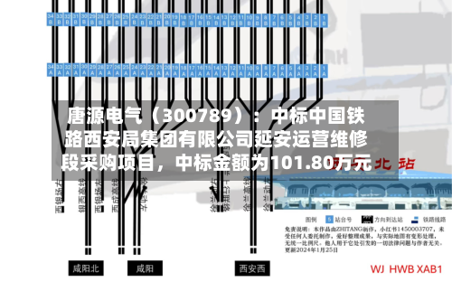 唐源电气（300789）：中标中国铁路西安局集团有限公司延安运营维修段采购项目	，中标金额为101.80万元-第2张图片